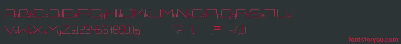 ExVitrum Font – Red Fonts on Black Background