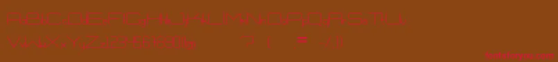 ExVitrum Font – Red Fonts on Brown Background