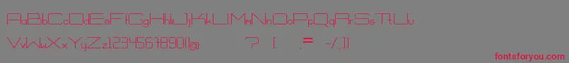 ExVitrum Font – Red Fonts on Gray Background