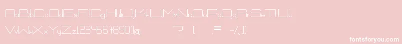 フォントExVitrum – ピンクの背景に白い文字