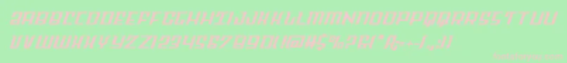 Skycab Font – Pink Fonts on Green Background