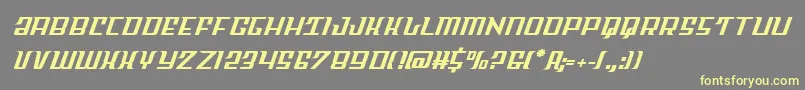 Skycab Font – Yellow Fonts on Gray Background