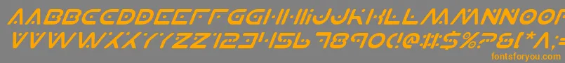 Planetsv2i Font – Orange Fonts on Gray Background