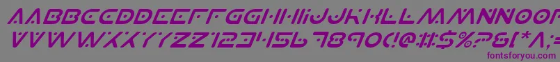 Planetsv2i Font – Purple Fonts on Gray Background