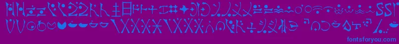 Saiba mais sobre a fonte EndankaiBardic Fonte EndankaiBardic – fontes azuis em um fundo violeta