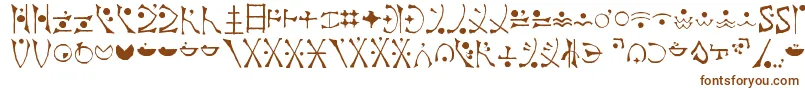 EndankaiBardic Font – Brown Fonts on White Background