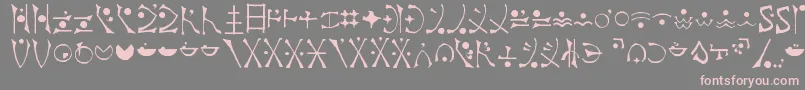 EndankaiBardic Font – Pink Fonts on Gray Background