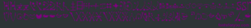 EndankaiBardic Font – Purple Fonts on Black Background