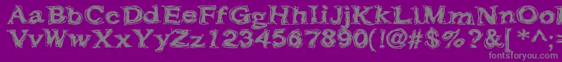 Шрифт Frazzle ffy – серые шрифты на фиолетовом фоне