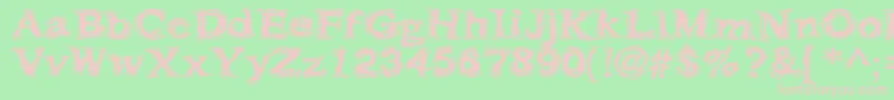 Frazzle ffy Font – Pink Fonts on Green Background