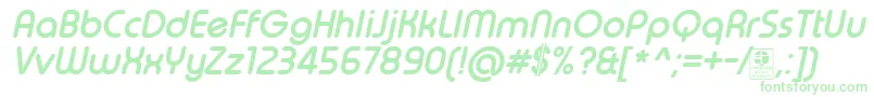 TypoRoundBoldItalicDemo Font – Green Fonts