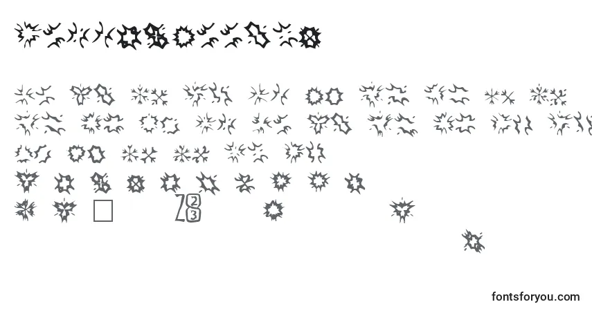 Schriftart Zone23Foopy4 – Alphabet, Zahlen, spezielle Symbole