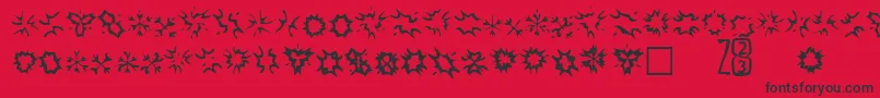 More about Zone23Foopy4 Font Zone23Foopy4 Font – Black Fonts on Red Background