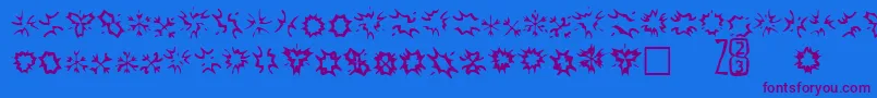 More about Zone23Foopy4 Font Zone23Foopy4 Font – Purple Fonts on Blue Background