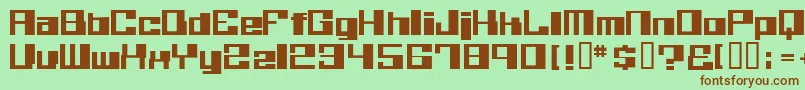 Believer Font – Brown Fonts on Green Background
