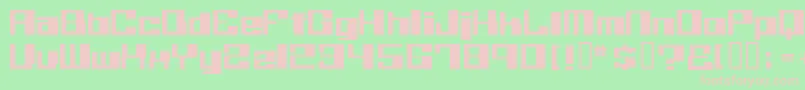 Believer Font – Pink Fonts on Green Background