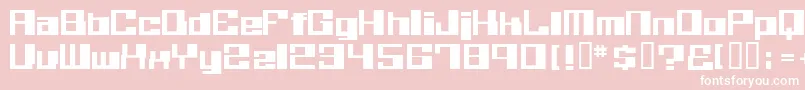 Believer Font – White Fonts on Pink Background