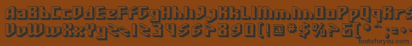 SfFunkMaster Font – Black Fonts on Brown Background