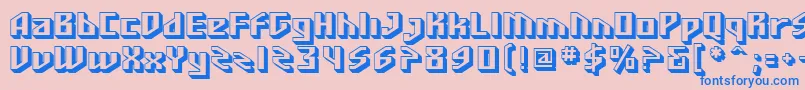 SfFunkMaster Font – Blue Fonts on Pink Background