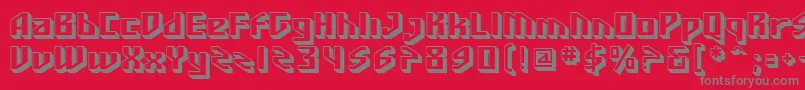 SfFunkMaster Font – Gray Fonts on Red Background