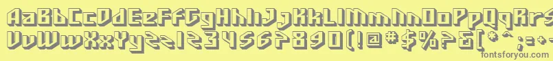 SfFunkMaster Font – Gray Fonts on Yellow Background