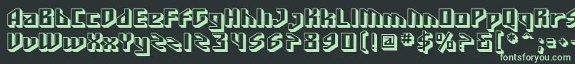 SfFunkMaster Font – Green Fonts on Black Background