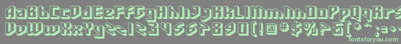 SfFunkMaster Font – Green Fonts on Gray Background
