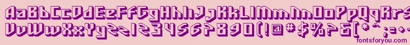 SfFunkMaster Font – Purple Fonts on Pink Background