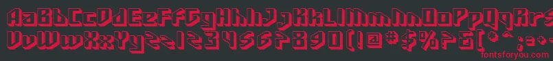 SfFunkMaster Font – Red Fonts on Black Background