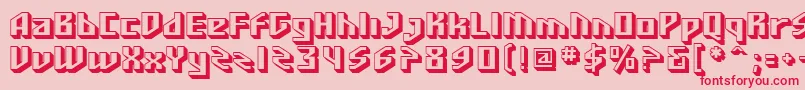 SfFunkMaster Font – Red Fonts on Pink Background