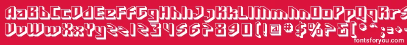 SfFunkMaster Font – White Fonts on Red Background