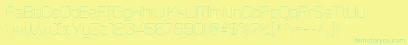 ArcleLight Font – Green Fonts on Yellow Background