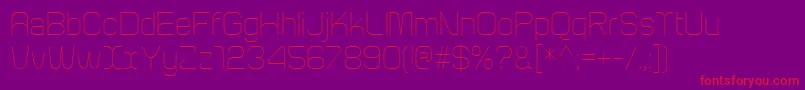 ArcleLight Font – Red Fonts on Purple Background