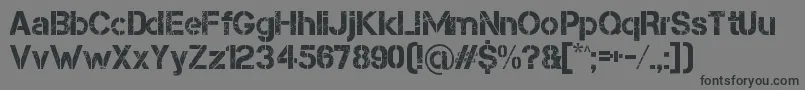 Capsmall Font – Black Fonts on Gray Background