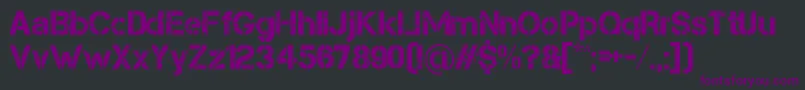 Capsmall Font – Purple Fonts on Black Background