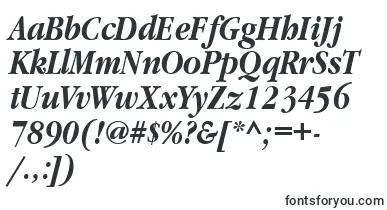 GaramondnarrowbttBolditalic font – neat Fonts
