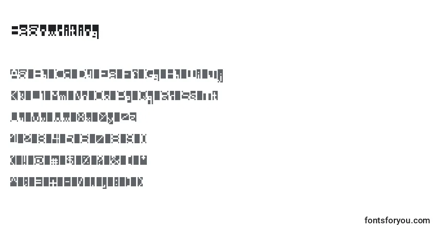 Czcionka Beanwriting – alfabet, cyfry, specjalne znaki