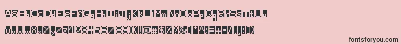 Beanwriting Font – Black Fonts on Pink Background