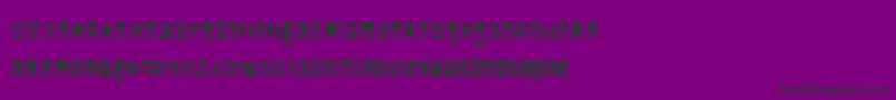 Beanwriting Font – Black Fonts on Purple Background