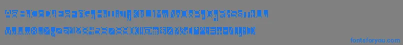 Beanwriting Font – Blue Fonts on Gray Background