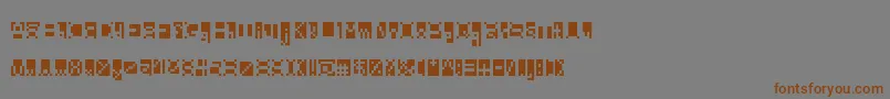 Beanwriting Font – Brown Fonts on Gray Background