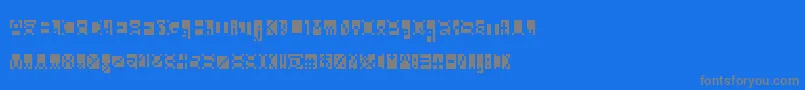Beanwriting Font – Gray Fonts on Blue Background
