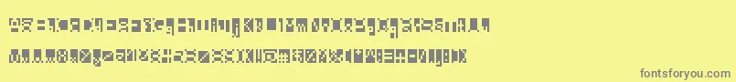 Шрифт Beanwriting – серые шрифты на жёлтом фоне