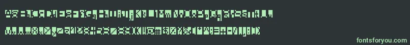 Beanwriting Font – Green Fonts on Black Background