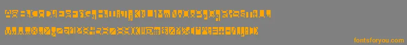 Beanwriting Font – Orange Fonts on Gray Background