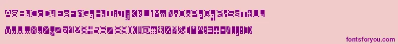 Beanwriting Font – Purple Fonts on Pink Background