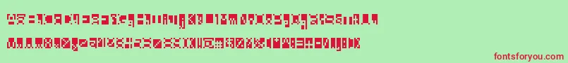 Beanwriting Font – Red Fonts on Green Background