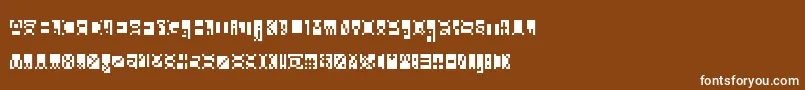 Beanwriting Font – White Fonts on Brown Background