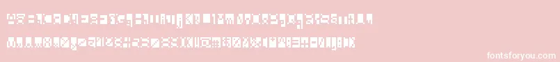 Beanwriting Font – White Fonts on Pink Background