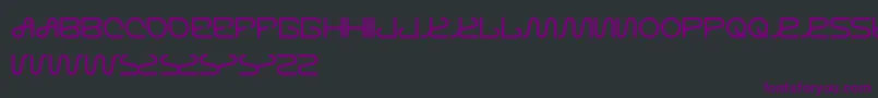 Czcionka LettingTheCableSleep – fioletowe czcionki na czarnym tle